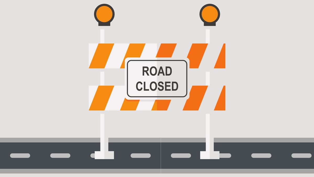 Stahlheber Road set for temporary closure next week