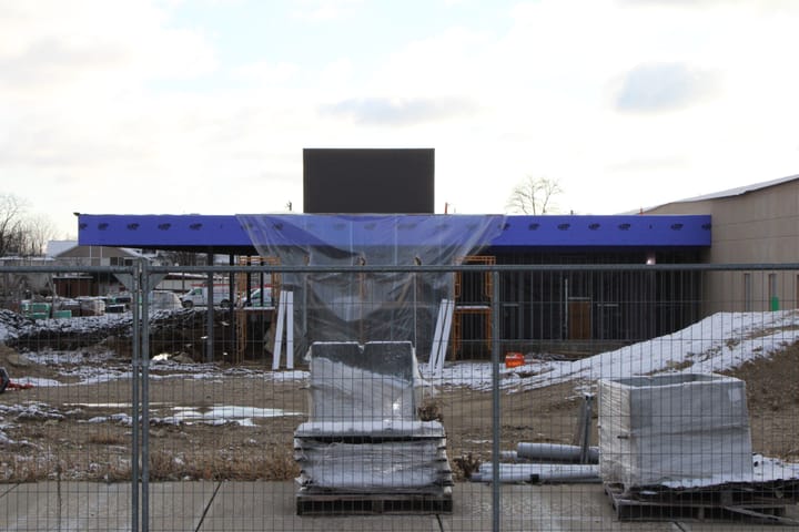 A construction site for the Chestnut Street Multimodal Transportation Hub